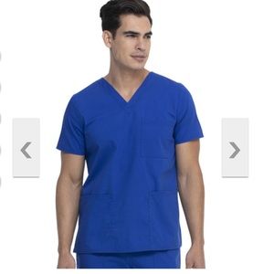 Electric Blue Scrub Top - Men’s XL